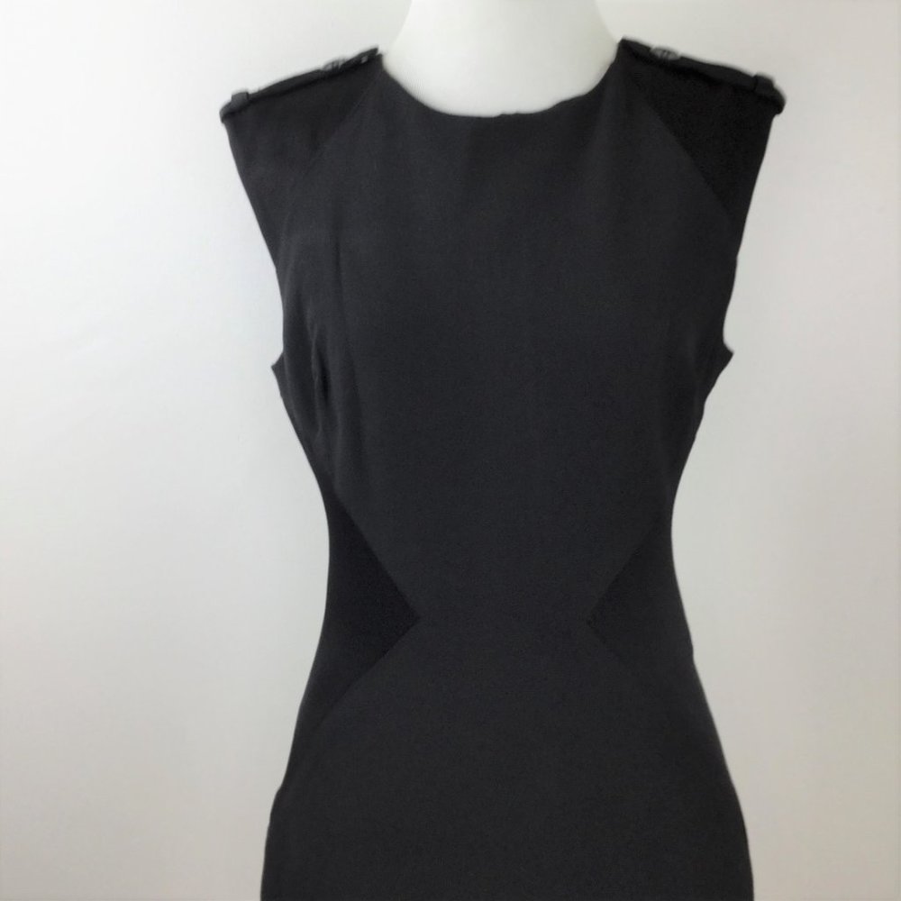 Bebe Black Sheath Dress 4 - Picture 3 of 7